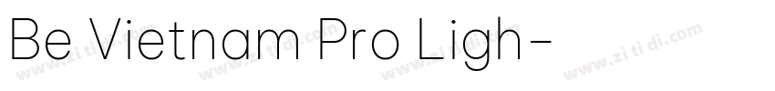 Be Vietnam Pro Ligh字体转换